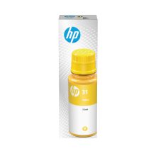 Botella de tinta HP Original 31 amarilla de 70 ml, SKU 1VU28AE, ideal para impresoras HP