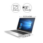 Portátil HP EliteBook 845 G7 con AMD Ryzen 7 PRO 4750U, pantalla de 14 pulgadas Full HD, 8 GB de RAM, 256 GB SSD, Wi-Fi 6 y Windows 10 Pro, SKU 204G1EA
