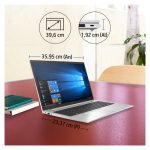 Portátil HP EliteBook 855 G7 con AMD Ryzen 7 PRO 4750U, pantalla de 15.6 pulgadas Full HD, 16 GB de RAM, 512 GB SSD, Wi-Fi 6 y Windows 10 Pro. SKU: 204H2EA