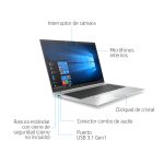 Portátil HP EliteBook 855 G7 con AMD Ryzen 7 PRO 4750U, pantalla de 15.6 pulgadas Full HD, 16 GB de RAM, 512 GB SSD, Wi-Fi 6 y Windows 10 Pro. SKU: 204H2EA
