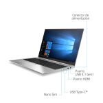 HP EliteBook 855 G7, AMD Ryzen 5 PRO 4650U, 15.6 pulgadas Full HD, 8 GB DDR4, 256 GB SSD, Wi-Fi 6, Windows 10 Pro, plata, SKU: 204L7EA
