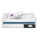 Imagen del escáner HP Scanjet Enterprise Flow N6600 fnw1 de color blanco con características de escáner plano y alimentador automático de documentos 1200 x 1200 DPI A4, SKU 20G08A#B19