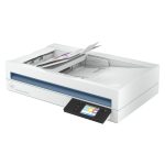Imagen del escáner HP Scanjet Enterprise Flow N6600 fnw1 de color blanco con características de escáner plano y alimentador automático de documentos 1200 x 1200 DPI A4, SKU 20G08A#B19