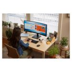 Monitor curvo HP P34hc G4 con resolución WQHD, conexión USB-C y modelo 21Y56AA#ABB
