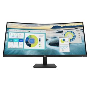 Monitor curvo HP P34hc G4 con resolución WQHD, conexión USB-C y modelo 21Y56AA#ABB