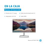 Monitor HP Pantalla M22f FHD de 21.5 pulgadas con resolución Full HD, modelo 2D9J9AA#ABB