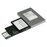 Imagen de la unidad de estado sólido HP de 128 GB M.2 Serial ATA III TLC con SKU 2JB95AA#AC3, ideal para mejorar el rendimiento de almacenamiento