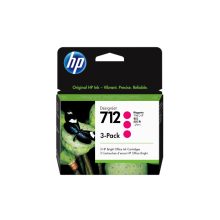 HP paquete de 3 cartuchos de tinta DesignJet 712 magenta de 29 ml para impresoras. SKU 3ED78A.