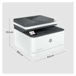 Imagen de la impresora multifunción HP LaserJet Pro 3102fdn con escáner integrado, SKU 3G629F#B19