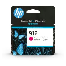 Cartucho de tinta original HP 912 en color magenta con gran capacidad de impresión. SKU: 3YL78AE#BGY