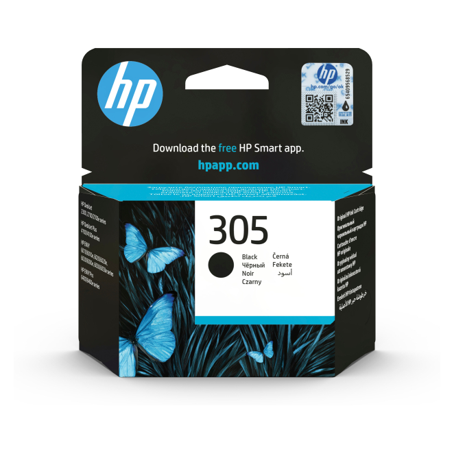 HP Cartucho de tinta negro 305 rendimiento original HP Cartucho de tinta Original 305 negro ideal para impresión de alta calidad - SKU 3YM61AE#UUQ