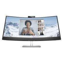 Monitor HP de 34 pulgadas con resolución WQHD, pantalla curva y conectividad USB-C, modelo E34m G4, 40Z26AA#ABB