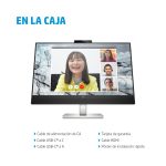 HP E-Series Monitor de conferencias USB-C QHD E27m G4, pantalla de 27 pulgadas, alta resolución, 40Z29AA#ABB