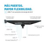 Monitor HP E24m G4 con resolución Full HD, USB-C orientado a conferencias, 40Z32AA#ABB