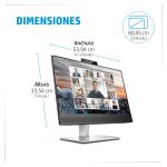 Monitor HP E24m G4 con resolución Full HD, USB-C orientado a conferencias, 40Z32AA#ABB