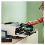 Impresora multifunción color HP LaserJet Pro 3202dw, inalámbrica y a doble cara, SKU 499R0F