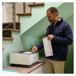 Impresora multifunción color HP LaserJet Pro 3202dw, inalámbrica y a doble cara, SKU 499R0F