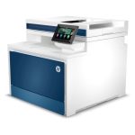 HP Color LaserJet Pro impresora multifunción en color blanco, modelo 4302fdw con funcionalidad WiFi y alimentador automático de documentos, SKU 5HH64F#B19