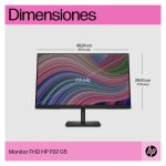 Monitor HP P22 G5 FHD, 21.5 pulgadas, Resolución 1920x1080, 64X86AA#ABB