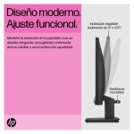 Monitor HP P22 G5 FHD, 21.5 pulgadas, Resolución 1920x1080, 64X86AA#ABB