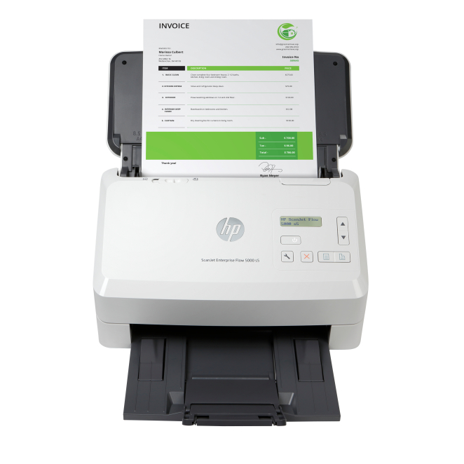 HP ScanJet Enterprise Flow 5000 s5 Escáner alimentado con hojas 600 x 600 DPI A4 Blanco 1 HP ScanJet Enterprise Flow 5000 s5 Escáner alimentado con hojas 600 x 600 DPI A4 Blanco