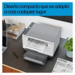 Vista frontal de la impresora multifunción HP LaserJet modelo M234dw con WiFi, SKU 6GW99F#B19, ideal para oficinas y hogares.