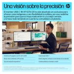 Monitor HP E-Series USB-C 4K E27k G5 de 27 pulgadas, con resolución 4K y conexión USB-C. 6N4C4AA#ABB