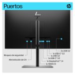 Monitor HP E-Series USB-C 4K E27k G5 de 27 pulgadas, con resolución 4K y conexión USB-C. 6N4C4AA#ABB