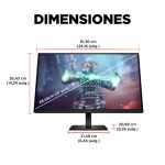 OMEN by HP Monitor gaming de 27 pulgadas, resolución UHD y frecuencia de actualización de 144 Hz, modelo 780G8E9#ABB