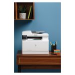 Impresora multifunción HP Color LaserJet Pro M183fw con fax, conectividad inalámbrica y capacidad de impresión a color, SKU 7KW56A#B19