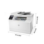 Impresora multifunción HP Color LaserJet Pro M183fw con fax, conectividad inalámbrica y capacidad de impresión a color, SKU 7KW56A#B19