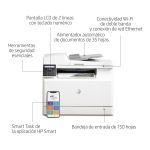 Impresora multifunción HP Color LaserJet Pro M183fw con fax, conectividad inalámbrica y capacidad de impresión a color, SKU 7KW56A#B19