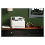 Impresora multifunción HP Color LaserJet Pro M283fdw con funciones de impresión a color rápida y eficiente. SKU: 7KW75A#B19.