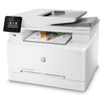Impresora multifunción HP Color LaserJet Pro M283fdw con funciones de impresión a color rápida y eficiente. SKU: 7KW75A#B19.
