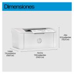 Imagen de la HP LaserJet Impresora M110w, una impresora láser inalámbrica compacta, SKU 7MD66F#B19