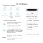 Imagen de la HP LaserJet Impresora multifunción M140w, con conectividad WiFi, SKU 7MD72F#B19