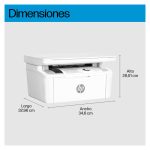 Imagen de la HP LaserJet Impresora multifunción M140w, con conectividad WiFi, SKU 7MD72F#B19