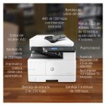 Impresora multifunción HP LaserJet MFP M443nda con capacidad para imprimir en formato A3 a 1200 x 1200 DPI y 24 ppm. SKU: 8AF72A#B19