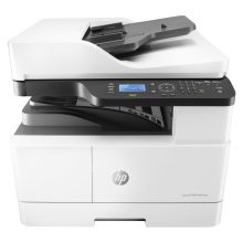 Impresora multifunción HP LaserJet MFP M443nda con capacidad para imprimir en formato A3 a 1200 x 1200 DPI y 24 ppm. SKU: 8AF72A#B19
