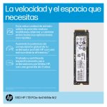 Disco duro sólido HP SSD NVMe M.2 PCIe4x4 de 1 TB con SKU 8C4X7AA, ideal para almacenamiento rápido y eficiente.