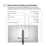 Monitor HP de 27 pulgadas 4K con Thunderbolt 4 Pro, ideal para trabajo profesional y entretenimiento, 8J9G2AA#ABB