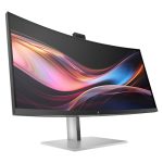 HP Monitor de videoconferencia WQHD Pro de la serie 7 de 34 pulgadas con una resolución optimizada para videollamadas y trabajo profesional, 8K157AA#ABB