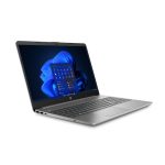 Portátil HP 250 G9 en color plata, con procesador Intel Core i5-1235U, 8 GB de RAM, almacenamiento SSD de 512 GB, pantalla Full HD de 15.6 pulgadas, y sistema operativo Windows 11 Pro. SKU: 8X8X0ES