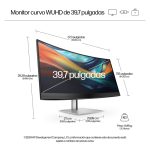 Monitor HP 5K2K de 39,7 pulgadas diseñado para conferencias, serie 7 Pro, modelo 740pm con número de producto 8Y2R2AA#ABB