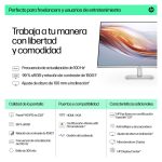 Monitor HP Series 5 con pantalla FHD de 23,8 pulgadas, altura ajustable y número de producto 94C19E9#ABB. Ideal para tareas informáticas y tecnológicas.