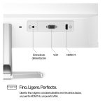 HP Monitor FHD Serie 5 de 23,8 pulgadas en color blanco, modelo 524sw, referencia 94C21E9#ABB