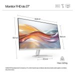 Monitor HP Series 5 FHD de 27 pulgadas con resolución Full HD, modelo 527sf, número de producto 94F44E9#ABB