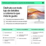 Monitor HP Series 5 FHD de 27 pulgadas con resolución Full HD, modelo 527sf, número de producto 94F44E9#ABB