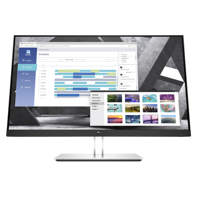 Monitor HP E-Series 27 pulgadas QHD Monitor HP E-Series QHD E27q G4, resolución 2560 x 1440, 9VG82AA#ABB
