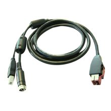 HP Cable en Y con Alimentación USB, modelo BM477AA, ideal para conectar múltiples dispositivos con una sola fuente de energía.